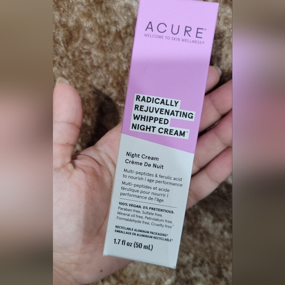 Acure Rejuvenating Whipped Night Facial Cream, Vegan, 1.7 Fluid Ounce (Pack of 1 - Picture 1 of 10